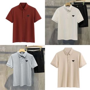Polo Men T High Quality Mens Polos High-end T Summer Fashion Breathable Short-sleeved Lapel Casual Pure Cotton Top Shirt s s -end op
