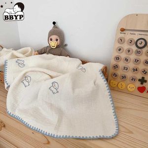 毛布のinsgauze生まれの赤ちゃんの毛布韓国犬の刺繍の子供たちは綿の寝具のアクセサリーを眠っています