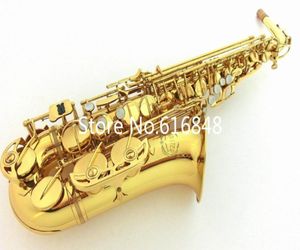 Alto eflat di alta qualità Jupiter Jas567 EB Tune Saxophone Ottone Gold Gold Strumenti di concerto con sax con bocchie Case7390865