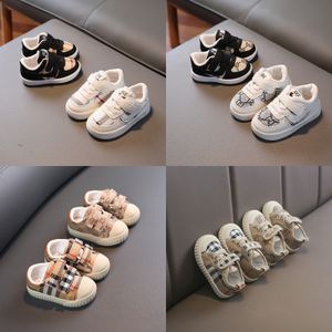 Модная клетчатка в стиле клетчатки детская решетка модная отдыха спортивная обувь новорожденная детская обувь весна и осенние туфли для малышей