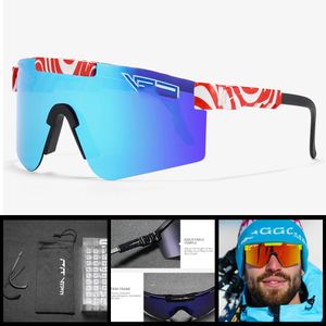 مصمم النظارات الشمسية الرياضية نظارات ركوب الدراجات UV400 نظارات خارجية الساقين مزدوجة الدراجة الدراجة النظارات الشمسية الإطار UV400 حماية الرجال الرياضة مع حالة