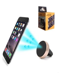 Universal Air Vent Magnetisk mobiltelefonhållare med paket för iPhone Samsung Aluminium Silicone Mount Car Phone Holder Standv27582287