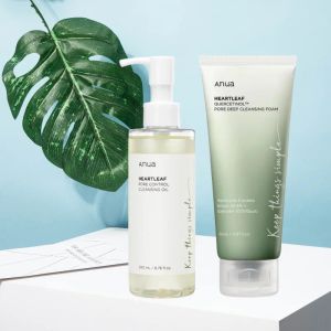 Anua heartleaf poro controllo olio detergente coreano detergente per il trucco per trucco quotidiano rimozione per la pelle sensibile dell'acne