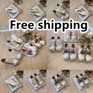 2024 Scarpe casual Scarpe Scarpe per donne piattaforma vintage Sneakers Sneakers Gold Lace Up in velcro Taglia 36-40 Classico COMETTO GAI GOLDEN