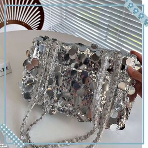 designer luxury bag Chanells is a trendy sequin womens bag popular the internet with a crossbody bag a shoulder chain bag