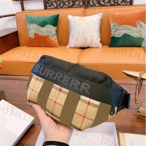 Nylon Waist Bags Designer Bumbag Mens Crossbody Chest pack Luxurys Plaid canvas Chest Bag For Women Fanny pack Zipper Bum Bags stripes Cross Body Shoulder Bag Purse