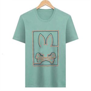 Psychologiczne koszulki Psyco Rabbit T Shirt American Designer Business Fashion Tees Mens Women USA High Street Polos Skull Rabbits Bunny Ld78