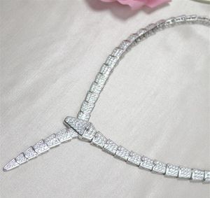 패션 리저 초커 레이디 여성 황동 18K 골드 도금 설정 전체 다이아몬드 모양 넓은 체인 디너 목걸이 skeleto4202799