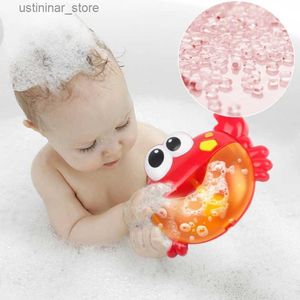 Sand Play Water Fun Funny Bubble Crabs Baby Bath Toy Toddler Bath Bubble Maker Bathtub Soap Machine L416