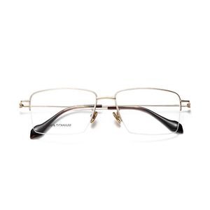 Erkekler için Optik Gözlükler Kadın Retro Tasarımcı 2105 Moda Sayfası Gözlükleri Yarım Çerçeve Ayrıntılı Elastikiyet Kare Stil Anti-Blue Hafif Lens Plakası Kutu