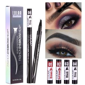 Machine 1Pcs Women Makeup Sketch Liquid 4Claw Eyebrow Pencil Waterproof Brown Eye Brow Tattoo Dye Tint Pen Liner Long Lasting Eyebrow