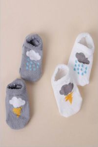 Babies Socks Cute Lightning Clouds Cotton Nonslip Kort strumpor för barn 04T 150573145328