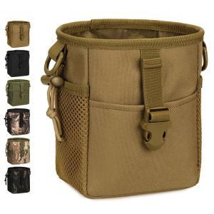 Packar Molle System Hunting Tactical Magazine Dump Drop Pouch Recycle Midjepack ammo Väskor Airsoft Military Accessories Bag