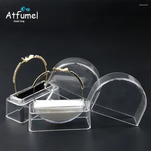 Jewelry Pouches Clear Ring Storage Cover Box Bangle Organizer Case Pendant Display Holder Earring Jade Stud Portection Showcase