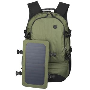 Bolsas 35L Backpack Solar Cycling Caminhando Caminhadas Viagem Backpack Solar Power com Bolsa de Banganha de Painel Solar Men e Mulheres Laptop Bolsa