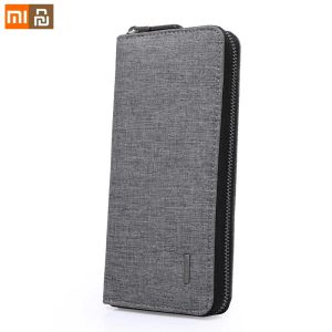 Carteiras xiaomi youpin Men carteira longa carteira à prova d'água oxford pano bolsa de embreagem com zíper de design longo de malas