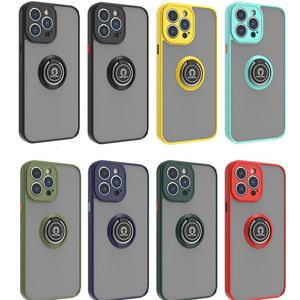 Anello magnetico Case di telefono trasparente per iPhone 15 14 13 Pro Max 12 11 Xr XS Max X 7 8 Plus 13 Porta di ad anello di lusso Anti-Fall Shock Aoff Cover Factory Prezzo di fabbrica