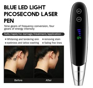 Lescolton Portable Mini Red Blue Light Picosecond Pen Black Tattoo Removal Acne SCRE MOLE FRECKLE Dark Spot Black Pigment Removal4435159