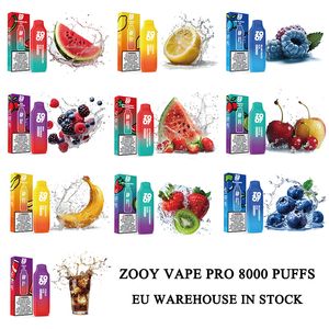 Zooy Bar 5000 Puff Orsosable E Сигарета 12 мл предварительно заполненного патрона Устройство 650 мАч.