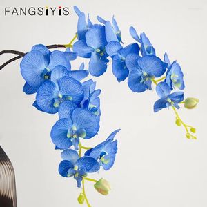 Dekorativa blommor 103 cm Artificial Flower Silk Orchid Phalaenopsis Wedding Decor Pography Bakgrund Props Arrangement Window Display 1 PC