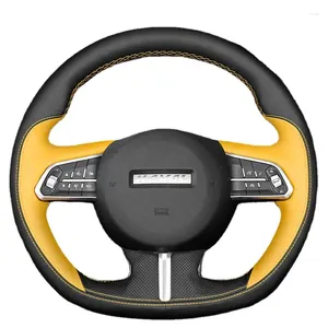 Tampas de volante Tamas de trança de costura personalizada Tampa de trança para Haval F5 F7 F7X D-TYPE GENUINA ACESSÓRIOS DE INTERIORES DE CALUMO