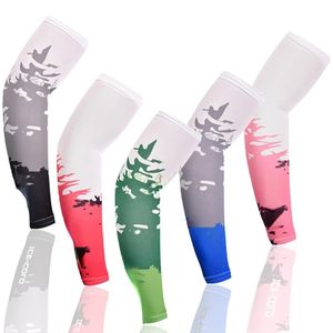 2st Plus Size UV ​​Sun Protection Sleeves Ice Tyg Manschett täcker sport cykling fiske basket arm ärm ärma varmare för män kvinnor