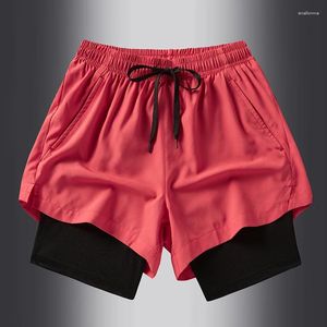 Shorts maschile 2024 Summer Sports Running Short Short Pantst Comfort Fitness Basketball Athletic 2 in 1 Ropa Hombre