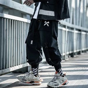 Męskie spodnie moda męska jogger spodni hip hop strtwear spodnie spodnie spodnie taktyczne wysokiej jakości męskie spodnie technologiczne spodnie ładunki męskie ubrania t240419