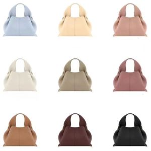 5A Paris Numero Cloud Bag Half-Moon Bag Fullkorn Cyme Tonca Textured Un Nano Calf Leather Beri Tote Luxury Designer Crossbody Women Hobo Handväskor Mini axelväskor