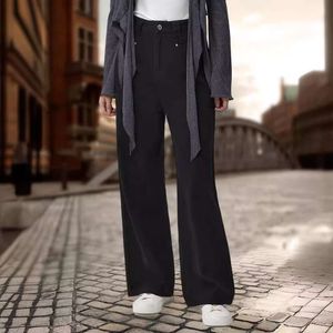 2024 Neue Wide -Bein -Jeans Damen Hochtülendesign Feel Denim