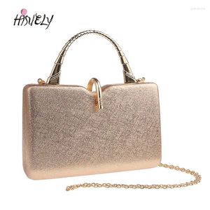 Evening Bags Fashion Simple Bag Sequined Clutch HandBag Bride Wedding Party Chain Shoulder Purse Female WY218