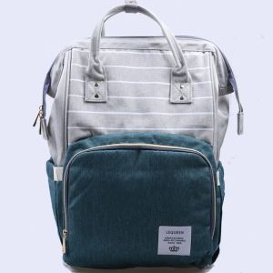 Bolsas decentes tiras verdes largecapacity saco de múmia multifuncional oxford pano nappy backpack ombro fralda à prova d'água