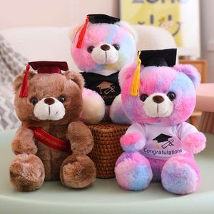 Doll di laurea per bambini Regali di compleanno Doctor Teddy Bear Student Toys Pendant Pimbole Animal Cute per ragazzi Girls Graduate