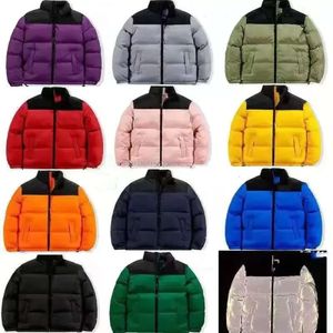 Mens Winter Women Splice Hooded Brodery Down Jacket Warm Parka Coat Män Puffer Jackor Letter Print Outwear Flera färgtryck Jackor