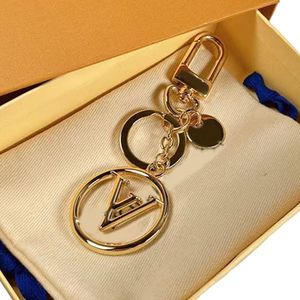 1V Designer Brief Key Chain Gold Plated High Quality Women Classic Fashion Geschenk D0130