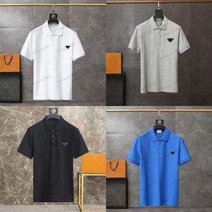 Spring Polo Summer Man Designers Men's Lapel Polos T Shirt High-end Stylist Letter Cotton V Neck Men Tops Tees Woman Tshirts Casual Couple Clothes s ops ees shirts