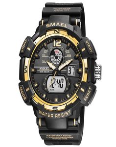 Sports Watches Small Watertight Quartz Digital Led Ba Light Stopwatch 8045 Men039s Military1176629