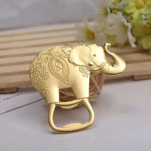 Wedding And Gift Lucky Gold Favors Golden Elephant Wine Bottle Opener C0617g02 en