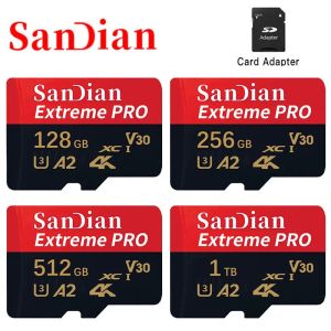 CARDS CLASS 10 MINI SD Memory Card 128 GB 512 GB Micro TF SD -kort 256 GB 256 GB 1TB SMART SD/TF -kort för telefon/kamera Ge kortläsare