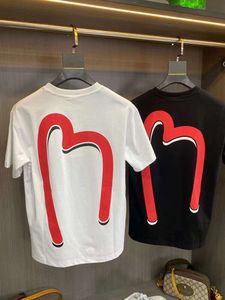 Fushen Trendy Brand T-Shirt For Men And Women Spring Big M Print Pattern Loose Short Sleeve Couple Casual Top 510607