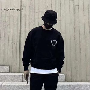 Paris Tasarımcı Erkek Kadın Hooded Sweatshirt Amis de Coeur Kırmızı Kalp Nakış Hoodie Sokak Giyim Baggy Hoodies Man Sweatshirts Büyük Boy Boyut Talipleri 717