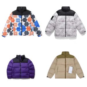 Jacket Puffer Down Cotton Designer Coat Men Women Zipper Patchwork Embroideried Letters Pockets Winter Streetwear Outdoor S-2XL