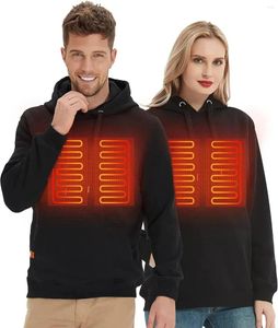 Jaktjackor kvinnor USB självvärme hoodies män vintage gotisk uppvärmd jacka långärmad streetwear lösa rockar hajuku tröjor