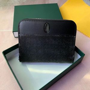 Kvinnor Korta blixtlåsväska plånbok liten väska fickrangörs ID -kort Nyckelpåse Mens korthållare Nyckelplånar Passhållare Läderskort Case Coin Purses Keychain