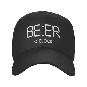 Ball Caps Cool Beer Oclock Print Baseball Cap For Men Women Custom Adjustable Adult Dad Hat Outdoor Snapback