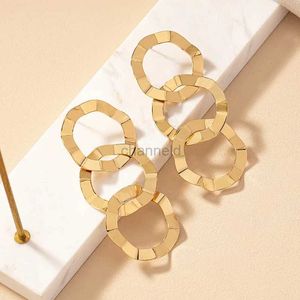 Other Exaggerated Geometric Circle Irregular Drop Earrings For Women Party Holiday Gift Fashion Jewelry Ear Accessories DE006 240419