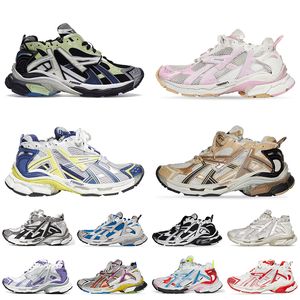 MENINAS SAPATOS RUNNERS RUNNERS 7.0 Treinadores de designer de sapatos casuais tênis tênis graffiti preto branco rosa roxo rosa corredores de malha formal retro utilitário tênis de corrida