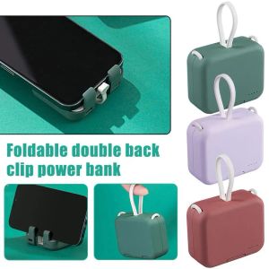 Banka Mini Power Bank 5000mAh Taşınabilir Harici Pil Şarj Canosu Kılıfı TypeC iPhone Samsung Power Bank için Çıktı