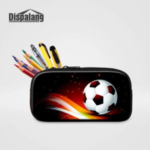 Fall Dispalang Women Dragkedja kosmetisk väska Makeup Pouch Football Basetball Soccer Print Male Pencil Case For Boys School Pen Box Bags