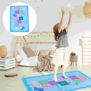 Halılar hopscotch halı çocuk oyuncakları dekoratif zemin paspas zemin tarama polyester ped halı için çocuk odası